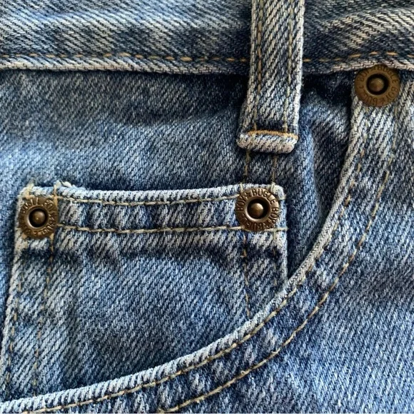 BUGLE BOY vintage classic denim jean shorts 750 summer workwear streetwear - Picture 5 of 8